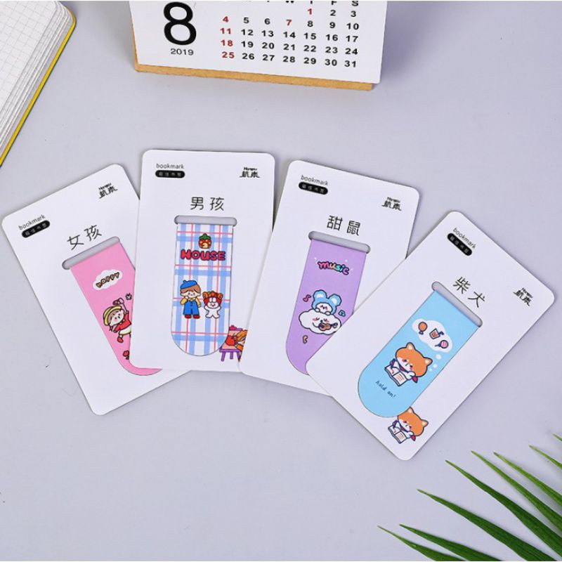 

SN111 Pembatas Buku Magnetik Korea Lucu / Magnetic Bookmarks Korean Cute