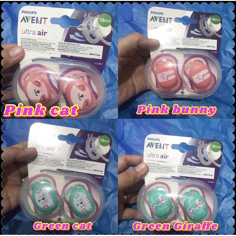 Original Dot pacifier empeng Philips Avent isi2 6-18 month empeng tommee