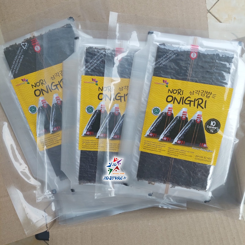 Nori onigiri wrapper JAVA Halal  Seaweed Nori Wrapper Nori Triangle / Sushi Nori rumput laut