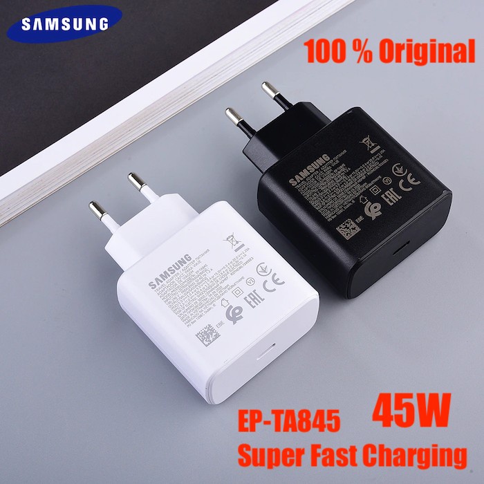 Original Samsung 45W PD USB C Charger Super Fast Charge Note20 S20 A10