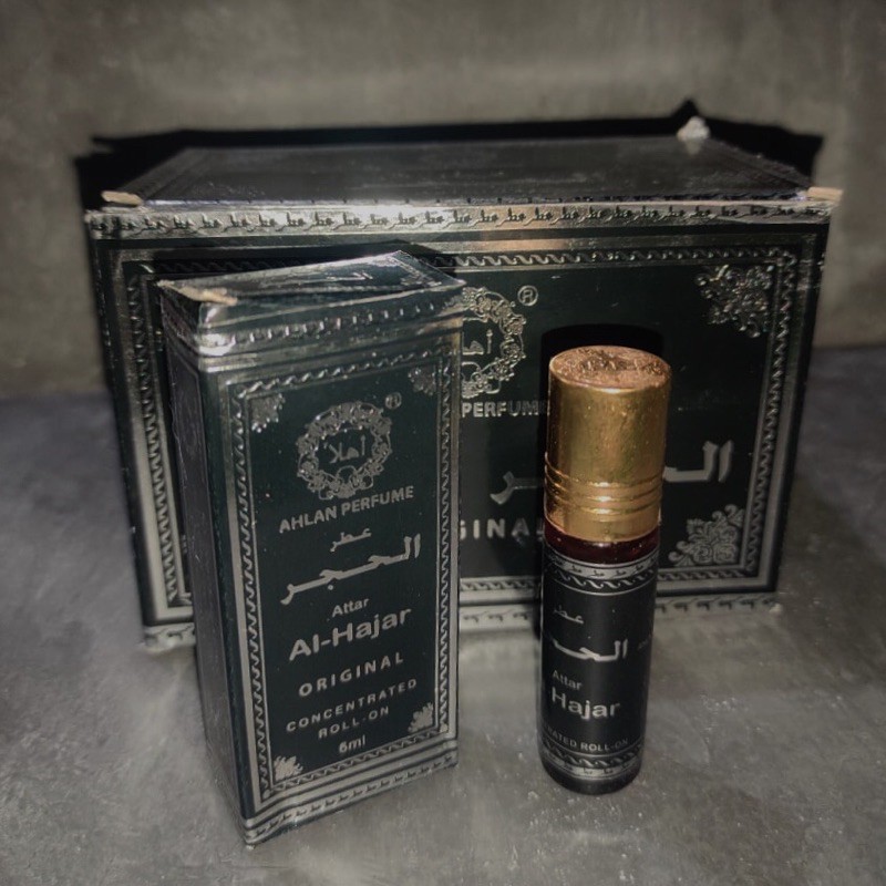 Parfum Roll-on Original Import Saudi Ahlan Attar Hajrul Aswad 8ml x 12pcs