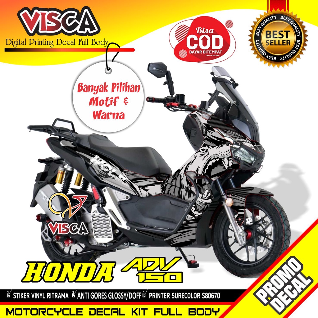 Decal Adv 150 Full Body Stiker Adv 150 Full Body Stiker Motor Honda Adv 150 Full Body Decal Hologram