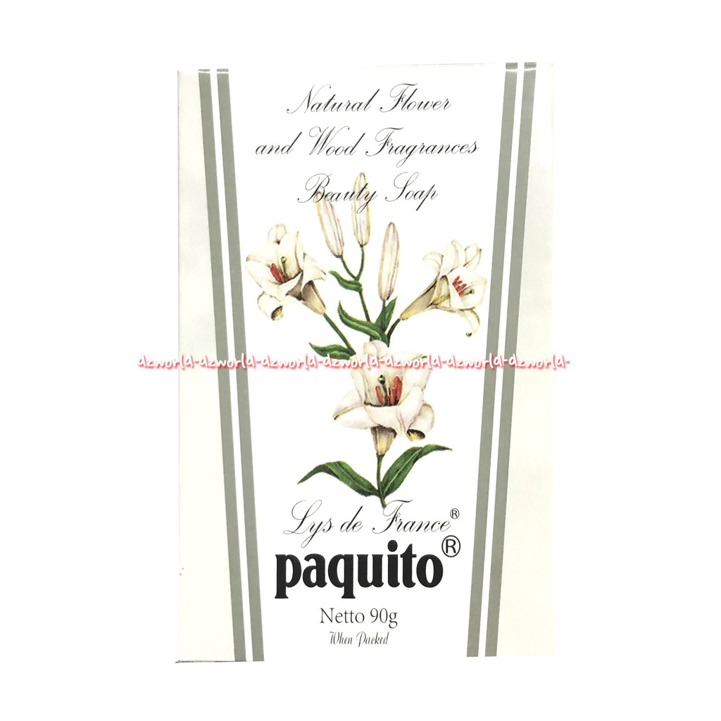 Paquito Lys De France 90gr Sabun Batang Pakuito Pakuito Lis De Frances Bar Soap Paquitos Bars Soaps