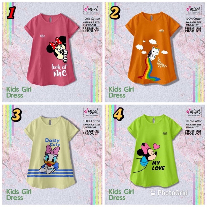 DRESS ANAK SABLON MISEL USIA 1-9 TAHUN DRESS SMILE OVAL