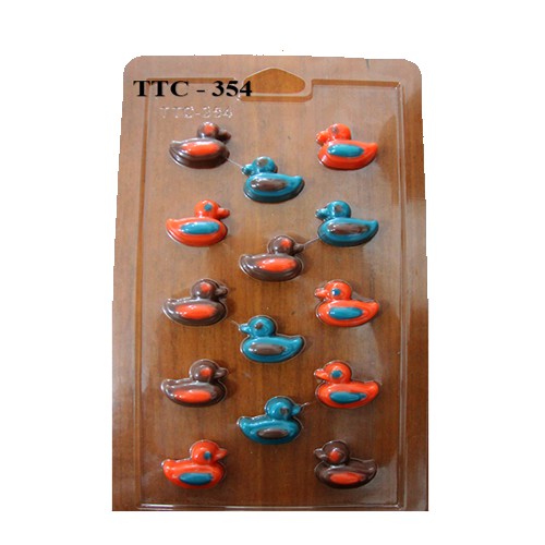 Mika Plastik High Quality Cetakan Coklat Bentuk Hewan Bebek Kecil / Puding Jelly / TTC 354