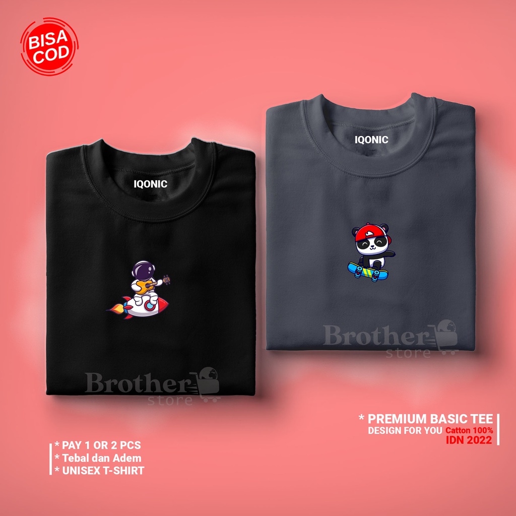 ( PROMO COD ) BROTHER STORE / Kaos Distro Pria / Kaos Distro100% Catoon Combed 24s / ArticelCPAA