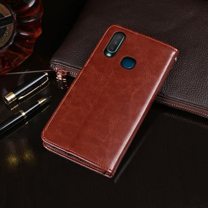 VIVO Y12 Y15 Y17 Flip Cover Wallet Leather Case