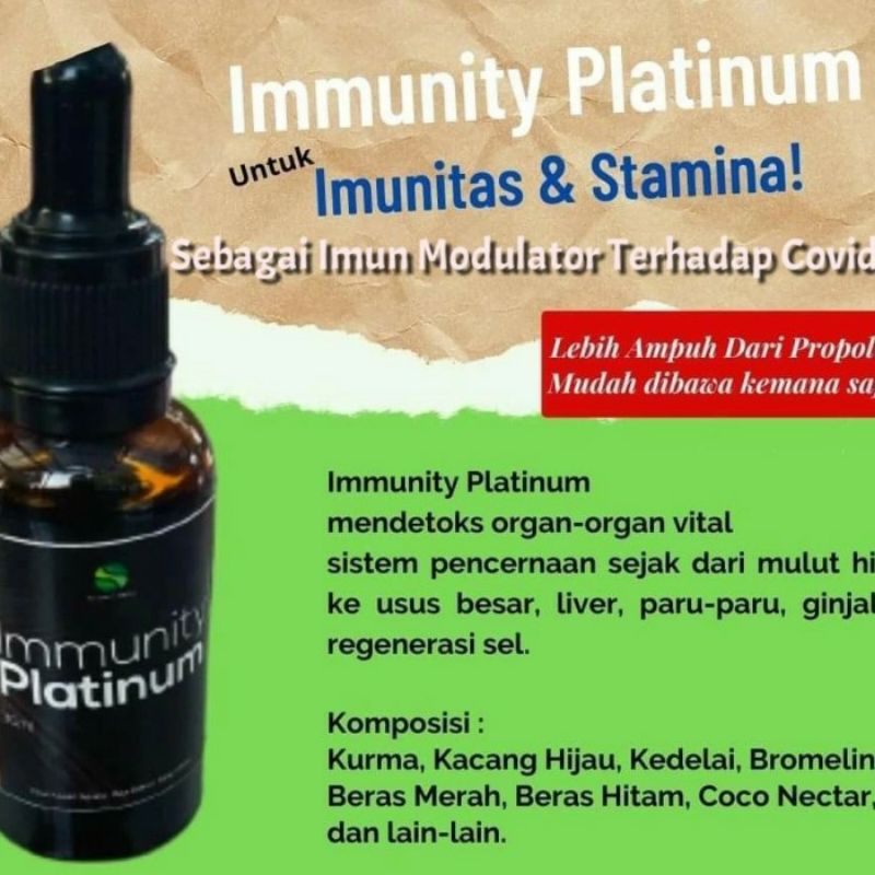 IMMUNITY PLATINUM Imunitas dan Stamina 30ml Herba