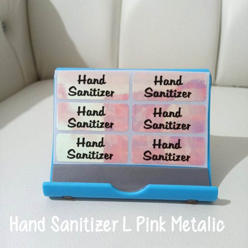 

Stiker Label Waterproof Hand Sanitizer size L isi 6 pcs
