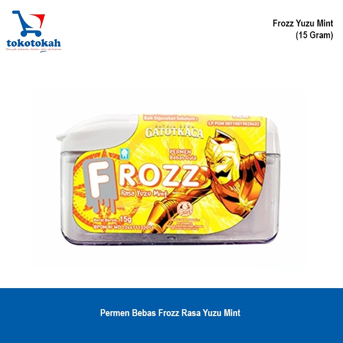 

FROZZ yuzu mint permen dingin menyegarkan bebas gula - 3pcs