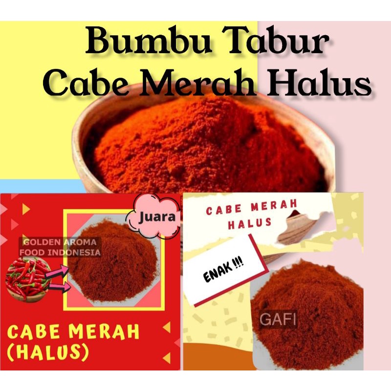 

Cabe Bubuk Merah Halus 100gram Cabe Bubuk Halus