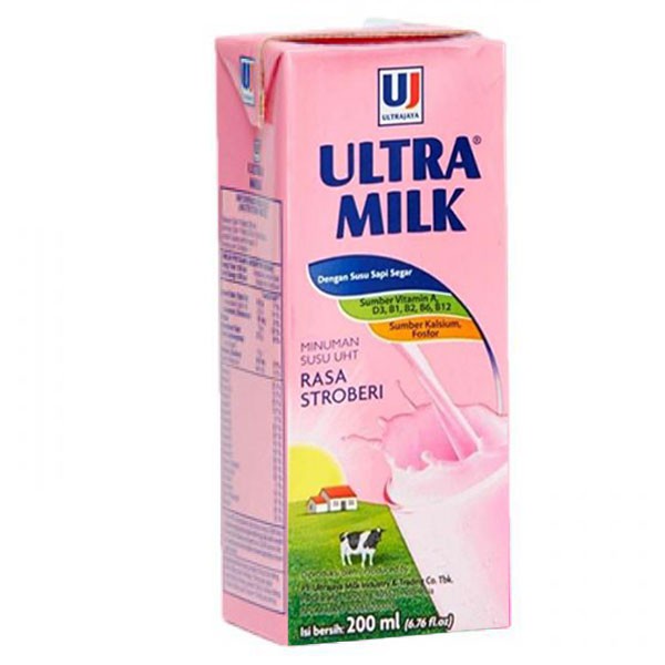 

Ultra Milk UHT Stroberi 200 ml