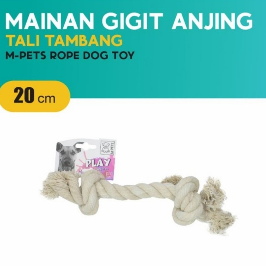 M-Pets Rope Dog Toy 20cm / Mainan Gigit Anjing Tali Tambang Rope 20