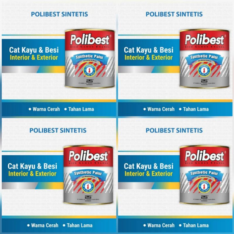 CAT KAYU & BESI POLIBEST 0.8KG