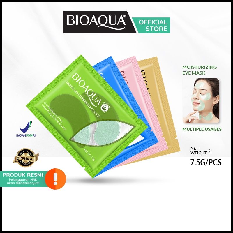 BIOAQUA Golden Caviar Eye Mask Nicotinamide Seaweed Eye Mask | Masker Mata Bioaqua
