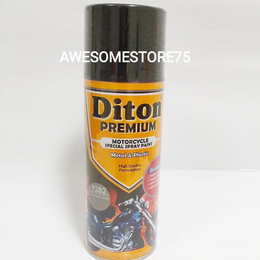 DITON PREMIUM * VG 9282 TITANIUM GREY VELG ENGINE COLOURS Abu Abu  Cat Semprot Pilox Pylox