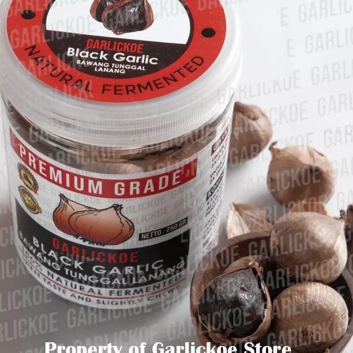 BLACK GARLIC / BAWANG HITAM TUNGGAL LANANG 250gr PREMIUM GARLICKOE