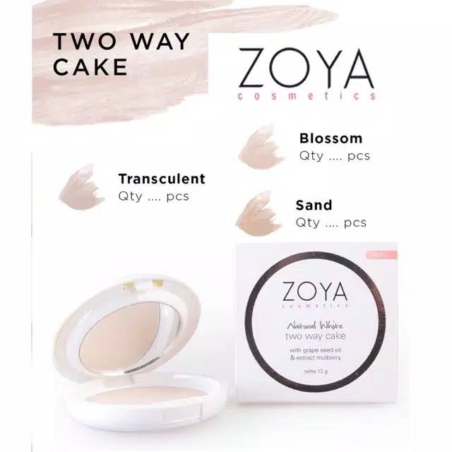 Bedak natural white refill ori by zoya Cosmetics