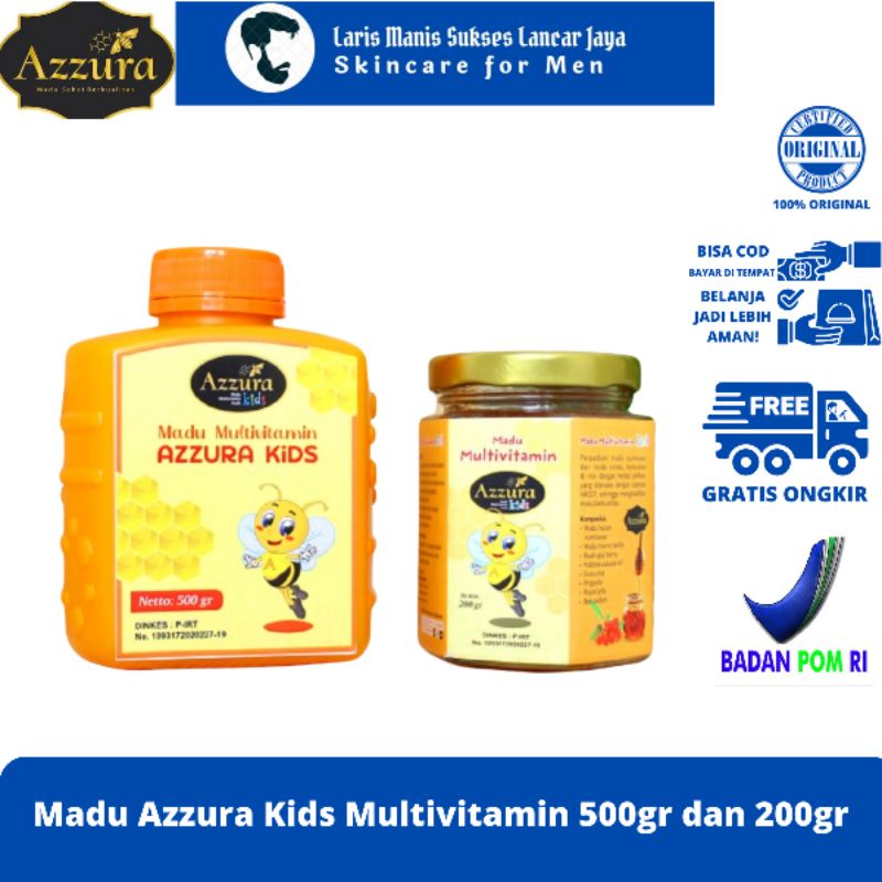 

Madu AZZURA Kids | Madu Multivitamin Anak 200gr dan 500gr