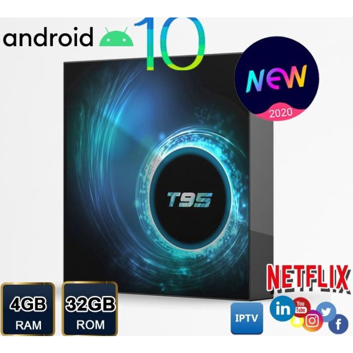 Android TV Box T95 Ram 4 Rom 32 6K Android 10 Termurah