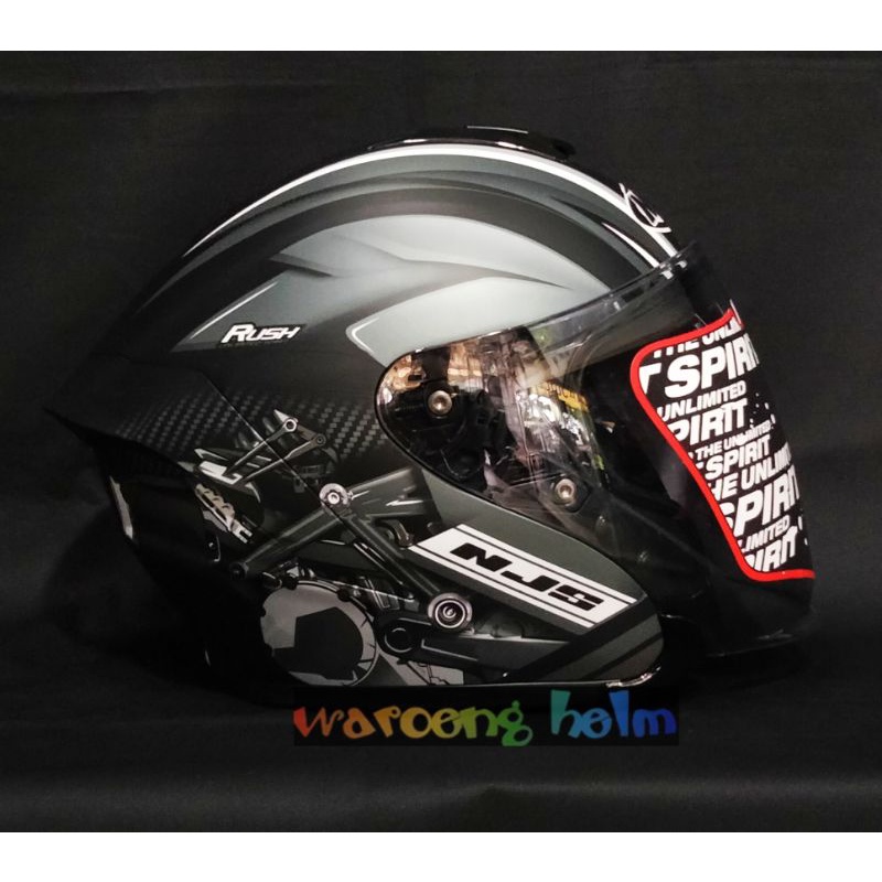 HELM NJS KAIROZ MOTIF ORIGINAL KAIROZ GARUDA KAIROZ RUSH KAIROZ ZENITH KAIROZ FURION-RUSH SILVER DOFF