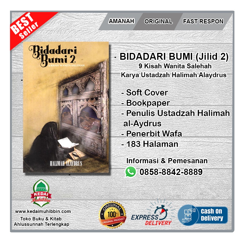 Jual Bidadari Bumi Jilid 2 Ustadzah Halimah Alaydrus Shopee Indonesia 8087