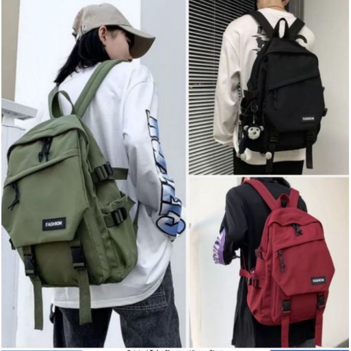 Ransel Backpack Pria Wanita Import Tas Ransel Anak Sekolah Handbag Fashion Cewek Terbaru Ts Pundak S