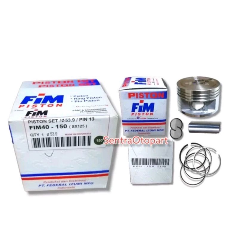 Piston seher kit karisma supra x 125 oversize 150 fim