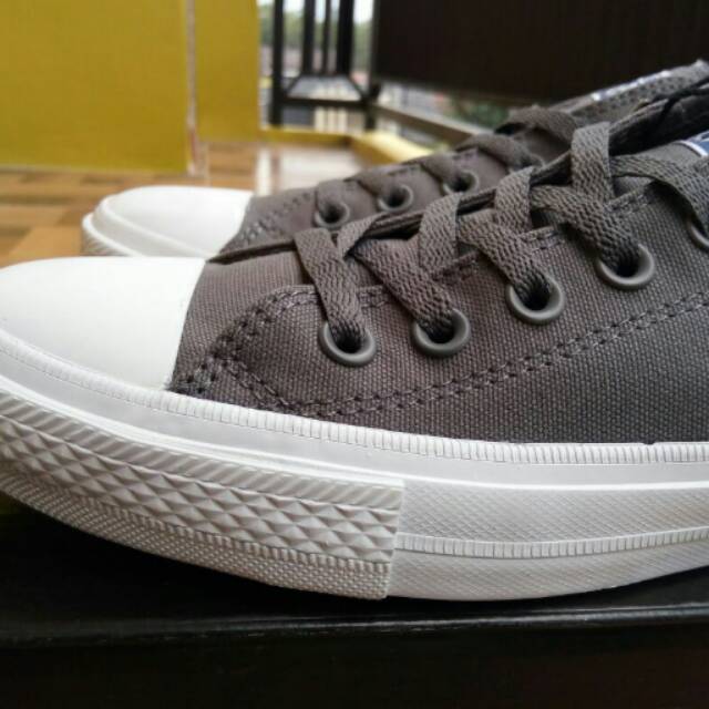 Sepatu Converse CT ll All Star Grey White Low With Lunarloon Original premium Made in Vietnam BNIB