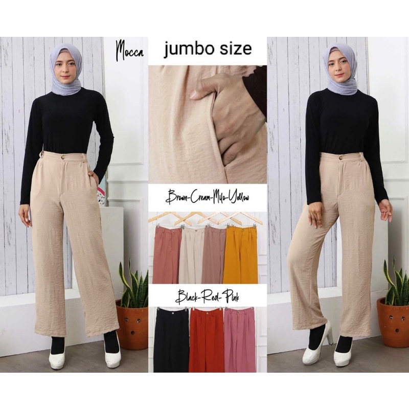 CRINKLE PANTS KULOTS JUMBO // CELANA KULOT JUMBO