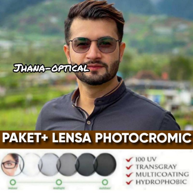 Kacamata minus photocromic anti radiasi  model terbaru Kacamata 8261