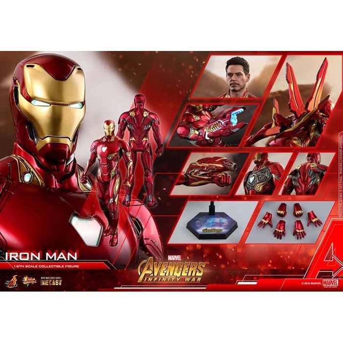 HOT TOYS IRON MAN MARK 50 AVENGERS INFINITY WAR DIECAST TONY STARK HT
