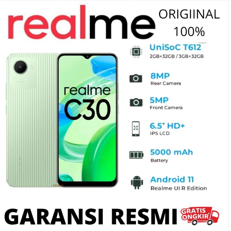 Jual REALME C30 RAM 2/32GB GARANSI RESMI | Shopee Indonesia