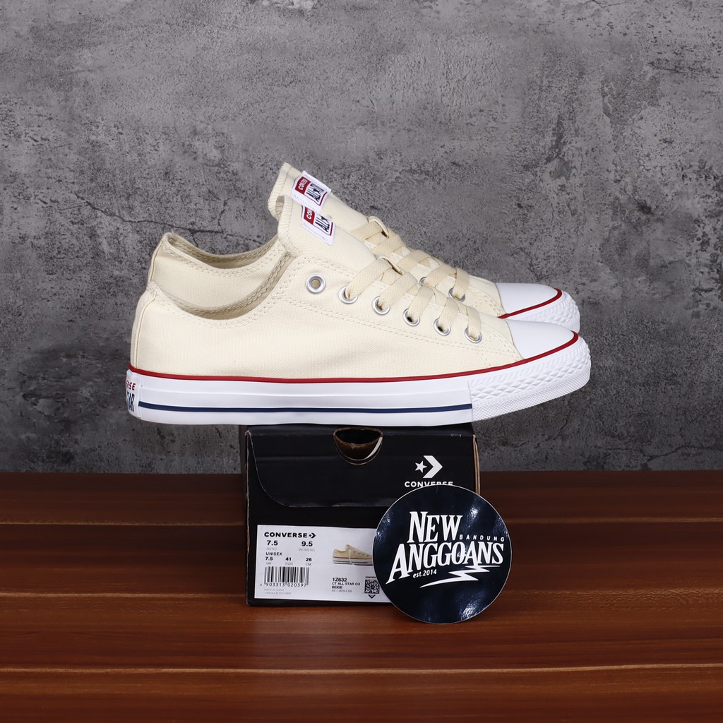 Converse Chuck Taylor All Star Classic Beige Off White Natural Ivory Putih Ox Low