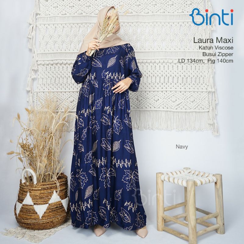LAURA maxi gamis SUPER JUMBO ori binti LD 134