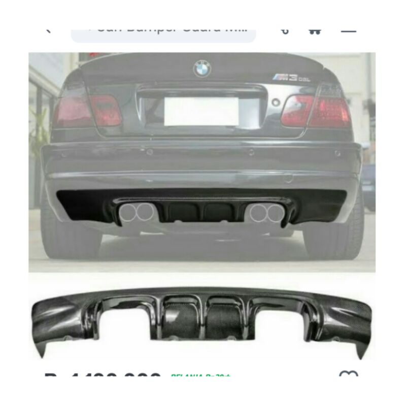 bodykit diffuser BMW e46 M3 CSL