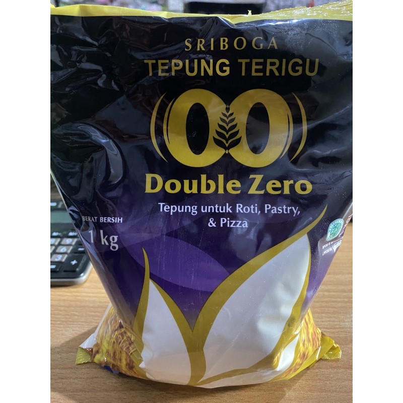 

Sriboga Double Zero 1kg protein tinggi Tepung Terigu