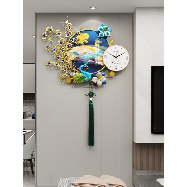 Jual (freeongkir)Merak Jam Dinding Ruang Tamu Modern Fashion Rumah Jam