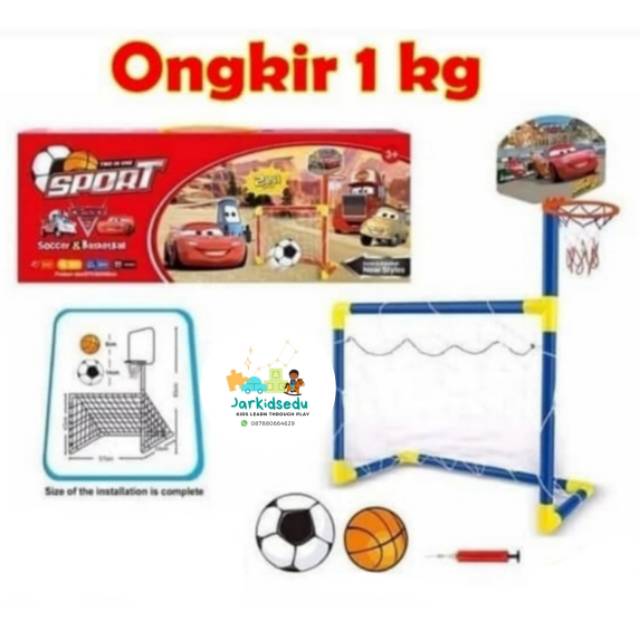 GAWANG SOCCER & BASKETBALL 2in1 GAWANG ANAK SPORT GAME