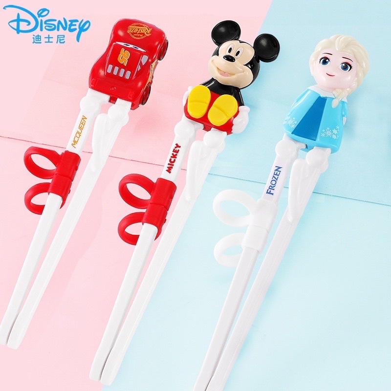 Training Chopstick 3D Disney Mickey Minnie  / Sumpit Anak / Sumpit Frozen Elsa Anna / Sumpit Latih Anak