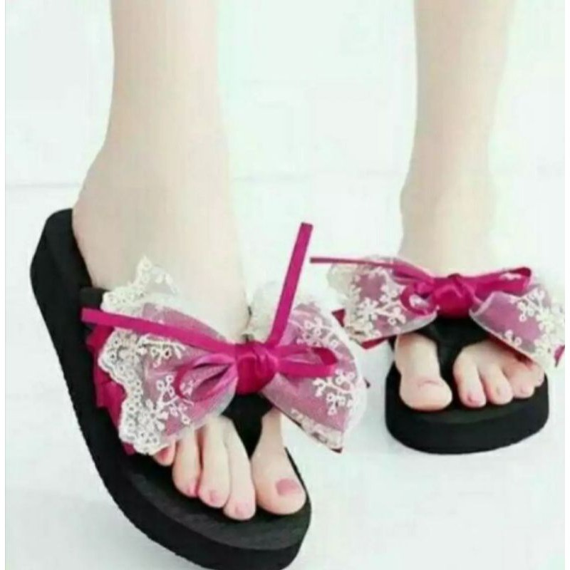 Sandal Wedges Pita Pegantin