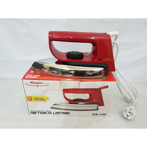 Maspion Setrika Listrik HA140  Gosokan Dry Iron HA 140 Anti lengket