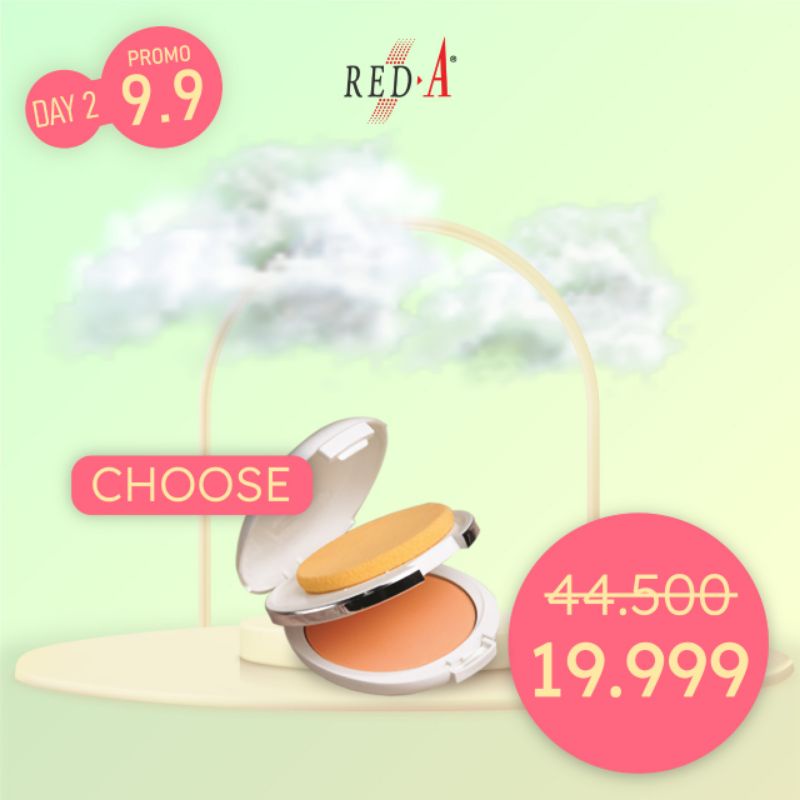Red-A Two Way Cake Bedak Padat Viva Cosmetics