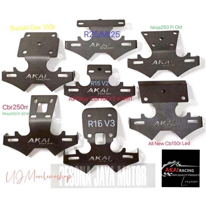 Tail Tidy Breket Plat Nomor Model Batman ,Pendek ,Panjang Buat R15 V2/V3/R25/Cbr150r/Ninja250 Fi/Gsx