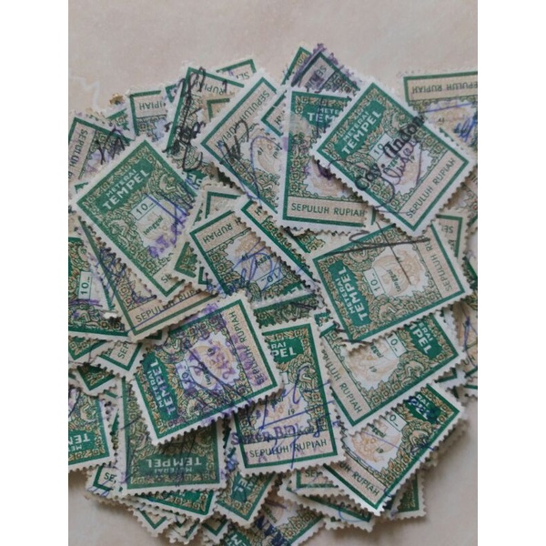 

Materai Meterai Tahun 1975 - 1980 Nominal 10 Rupiah Used