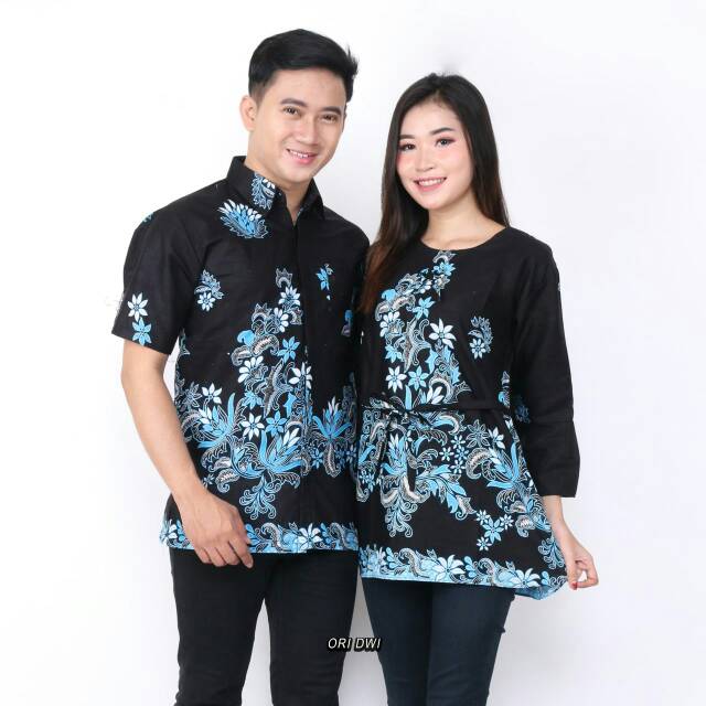 COUPLE ATASAN BATIK /COUPLE HEM DAN BLOUSE/COUPLE PRIA DAN WANITA BATIK/BATIK COUPLE MURAH /TERLARIS