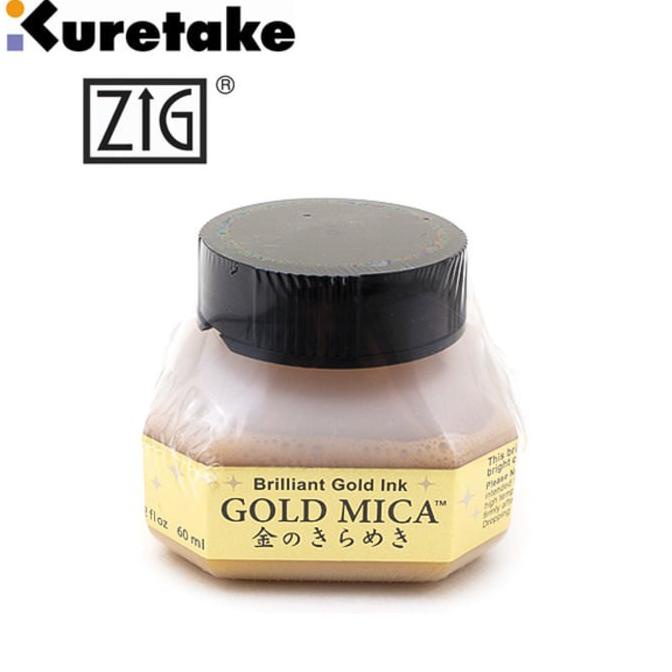 

(BISA COD) Kuretake Gold Mica Ink 60 mL. Tinta Kaligrafi. CUCI GUDANG Kode 146
