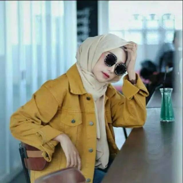 JAKET JEANS WANITA / JAKET JEANS WANITA OVERSIZE KAIN 12 OZZ