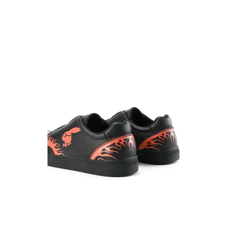 SEPATU SLIP ON PLAYBOY PRIA ORIGINAL CASUAL BRANDED HITAM PL12