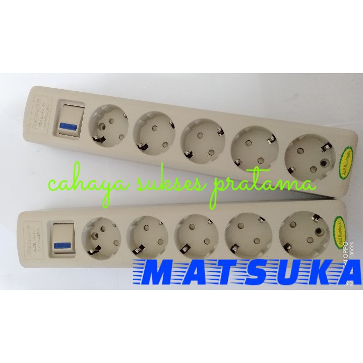 Stop Kontak Arde Switch Pengaman Matsuka 5lb TA8865 Asli Kuningan